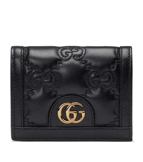 gucci leather bi fold wallet|Gucci bifold wallet women.